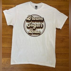 Brown Sugar Babe Gildan Tshirt Adult Medium Graphic Tee Melanin Pride Top New